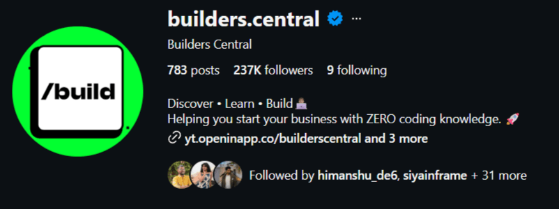 Builders Central channel preview